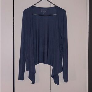 Coolibar Contemporary Blue Vrae Sun Fashion Wrap UPF 50 XL